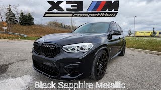 LAUNCH CONTROL 2021 BMW X3 M Competition OEM Black Sapphire Metallic on Adelaide Grey [upl. by Nylehtak]