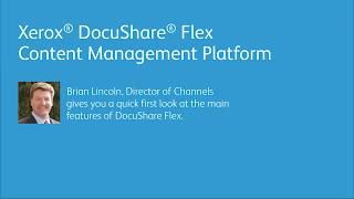 Xerox DocuShare Flex Content Management Platform A Quick Walkthrough Part 4 of 6 [upl. by Jezreel827]