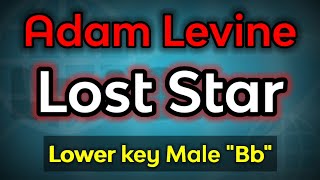 lost stars  adam levine karaoke low key male [upl. by Monie682]