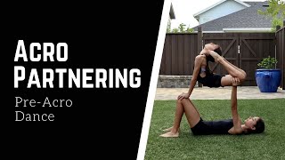 Beginner Acro Partnering Tricks Pre Acro Dance [upl. by Iblehs]