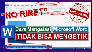 GAMPANG‼ Begini CARA MENGATASI MICROSOFT WORD TIDAK BISA MENGETIK karena UNLICENSED PRODUCT [upl. by Pump9]