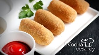 Croquetas de pollo en recetas de cocina rapidas faciles y aperitivos [upl. by Guadalupe]