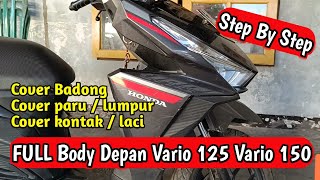 Cara buka body depan vario 125 vario 150 old cara membuka badong depan vario 125 dan vario 150 old [upl. by Findley]