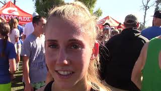 Delaney Reuter of Eaton 3rd Place Girls 5K Championship at NXR Southwest [upl. by Oiluj]