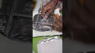 ⚡⚡ Silver Foils Making Process⚡⚡ shorts telugufoodie esangathulu streetfood foodie omelette [upl. by Larkins352]