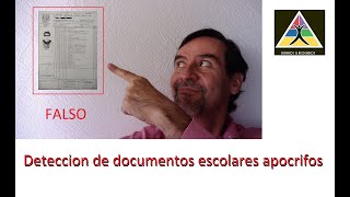 Detección de certificados de estudios falsos 2 [upl. by Ahsinej]