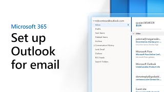 Set up Outlook for email [upl. by Belak24]