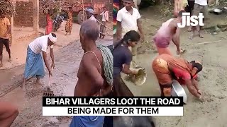 Bihar Villagers Loot The Road Being Made For Them  Jist [upl. by Migeon]