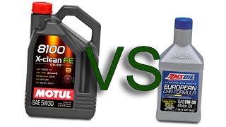 Motul 8100 XClean FE 5W30 vs Amsoil European Car Formula 5W30 test [upl. by Lramaj]