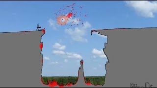 The Cliff  FlipaClip animation 24  action stick fight blood warning [upl. by Corder834]