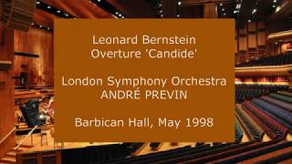 Leonard Bernstein  Candide overture Andre Previn conducting the LSO in 1998 [upl. by Elmore896]