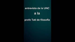 entrevista a la profe Tati referente a la UNC [upl. by Red267]