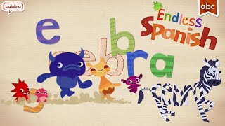 Endless Spanish ABC Part 3  Lectura y ortografía para niños [upl. by Anavlis554]