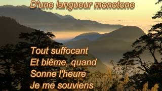 CHANSON DAUTOMNE DE PAUL VERLAINE LISONS LE POEME [upl. by Aihsekel]