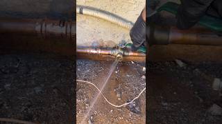 replacing a leaky gate valve with a ball valve👨‍🔧 [upl. by Treacy779]