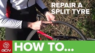 Split Tire How To Get Home  GCNs Roadside Maintenance Series [upl. by Eema]