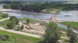 Bow River Boat Launches  The Rehab Begins Carseland Johnsons Island [upl. by Veno]