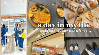 A day in my life  hangout and quality with friends ˚୨୧⋆｡♡  Edlyn vania [upl. by Dnalra17]