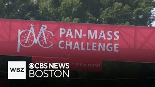 Cyclists finish 45th PanMass Challenge raising millions for cancer research [upl. by Ecirad923]