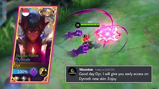 MOONTON THANKYOU DYRROTH NEW COLLECTOR SKIN GAMEPLAY [upl. by Nnaycnan]