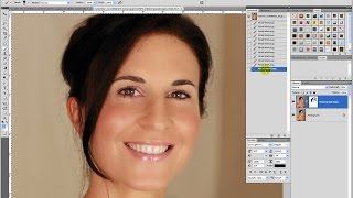 Haut verbessern RetuscheSerie Teil 3 – PhotoshopTutorial [upl. by Llednik352]