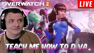 Learning How To Play DVa  Overwatch 2 Season 10 Launch LIVE STREAM [upl. by Hembree]