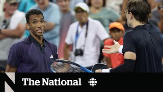 Tennis players urge better use of instant replay after controversial AugerAliassime call [upl. by Mannes]