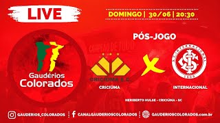 LIVE PÓS JOGO DOS GAUDERIOS  CRISCIUMA X INTERNACIONAL [upl. by Nyliac]