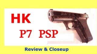 HK P7 Closeup and Review PSP model 9mm p7 HampK plum slide [upl. by Gerlac]