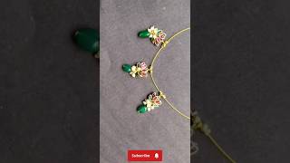 Trending invisible chains making in budget 🪷 Lotus flower design 🥰youtube handmadejewelry viral [upl. by Nodmac]