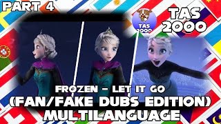 Frozen  Let it Go FanFake Versions Multilanguage 4 [upl. by Hgielsa]