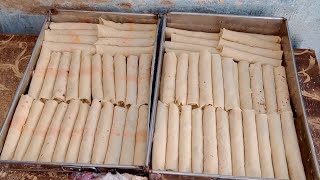 Vegetable Spring Roll Recipe Mix VEG Roll  Street Food Of Karachi Pakistan By Tahir Mehmood [upl. by Netneuq]