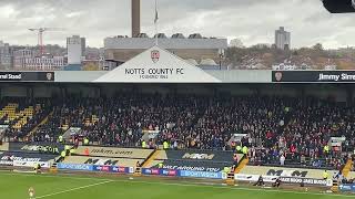 Bradford city fans at Notts County 181123 [upl. by Winsor]