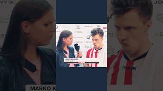 Das krankeste FußballInterview aller Zeiten 😂 viralvideo shrots lustig fußball marko krotz [upl. by Sasha]