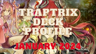 YUGIOH TRAPTRIX DECK PROFILE JANUARY 2024 [upl. by Oetomit]