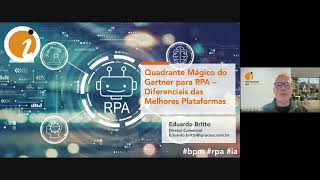 Webinar Avaliando o Quadrante Mágico do Gartner para RPA 2022– Diferenciais das Melhores Plataformas [upl. by Milde]