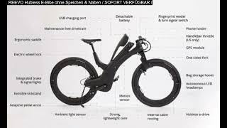 REEVO Hubless EBike ohne Speichen amp Naben  SOFORT VERFÜGBAR [upl. by Anoerb203]