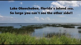 Lake Okeechobee Floridas inland freshwater sea  So large you cant see the other side [upl. by Atinuj]