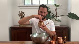 Ayurvedic practice of Jal Neti using Neti Pot [upl. by Chil]