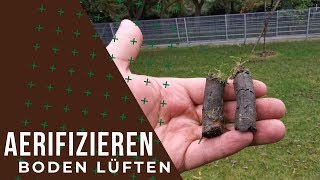 Rasen aerifizieren und Boden lüften  so gehts [upl. by Fedora637]