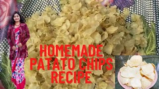 Potato Chips Recipe  Sun Dried Potato ChipsYou Can Store 1 yearEasy amp Tasty Home Made Chips [upl. by Siramay]