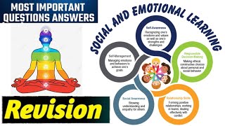 SOCIAL AND EMOTIONAL LEARNING  Complete Syllabus in One Video  Most Important Questions 🔥 [upl. by Burta]