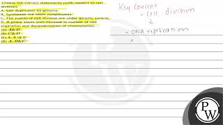 Choose the correct statements with respect to cell division A Cell duplicates its genome B [upl. by Alah]