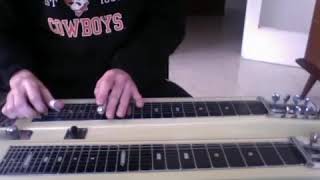 Trying Jerry Byrds solo on Hank Williams quotRootie Tootiequot Steel Guitar [upl. by Yand]