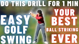 This Drill Makes the Golf Swing SO EASY  Get PERFECT Ball Striking in Just 1 Minute [upl. by Annawot]