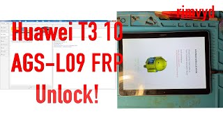 Huawei T3 10 AGS L09 FRP Google Account Unlock 2023 with EFT pro [upl. by Eatnoled784]