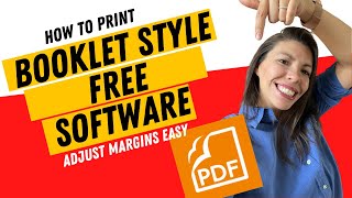 How To Print Booklet Style And Adjust Margins Free Software [upl. by Keyes838]