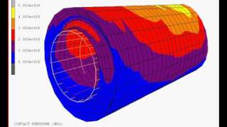 FEA NonlinearMarcMentat [upl. by Gney]