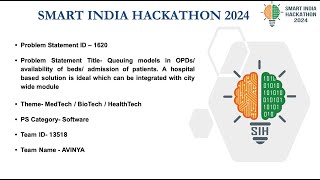 SIH Problem Statement 1620  Team Avinya [upl. by Tobye]