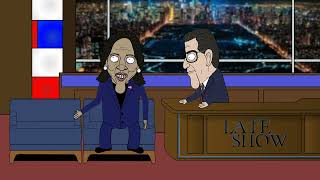 Kamala Debuts Jamaican Accent On Late Night With Stephen Colbert [upl. by Eninnej373]